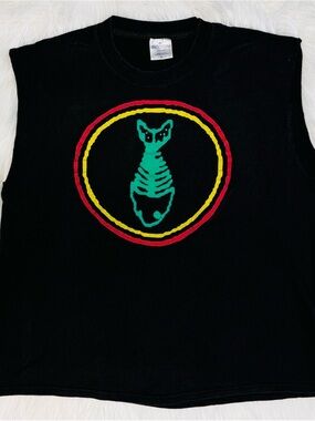 Vintage 90s FISHBONE sleeveless Concert / Tour T-Shirt - Brockum - XL